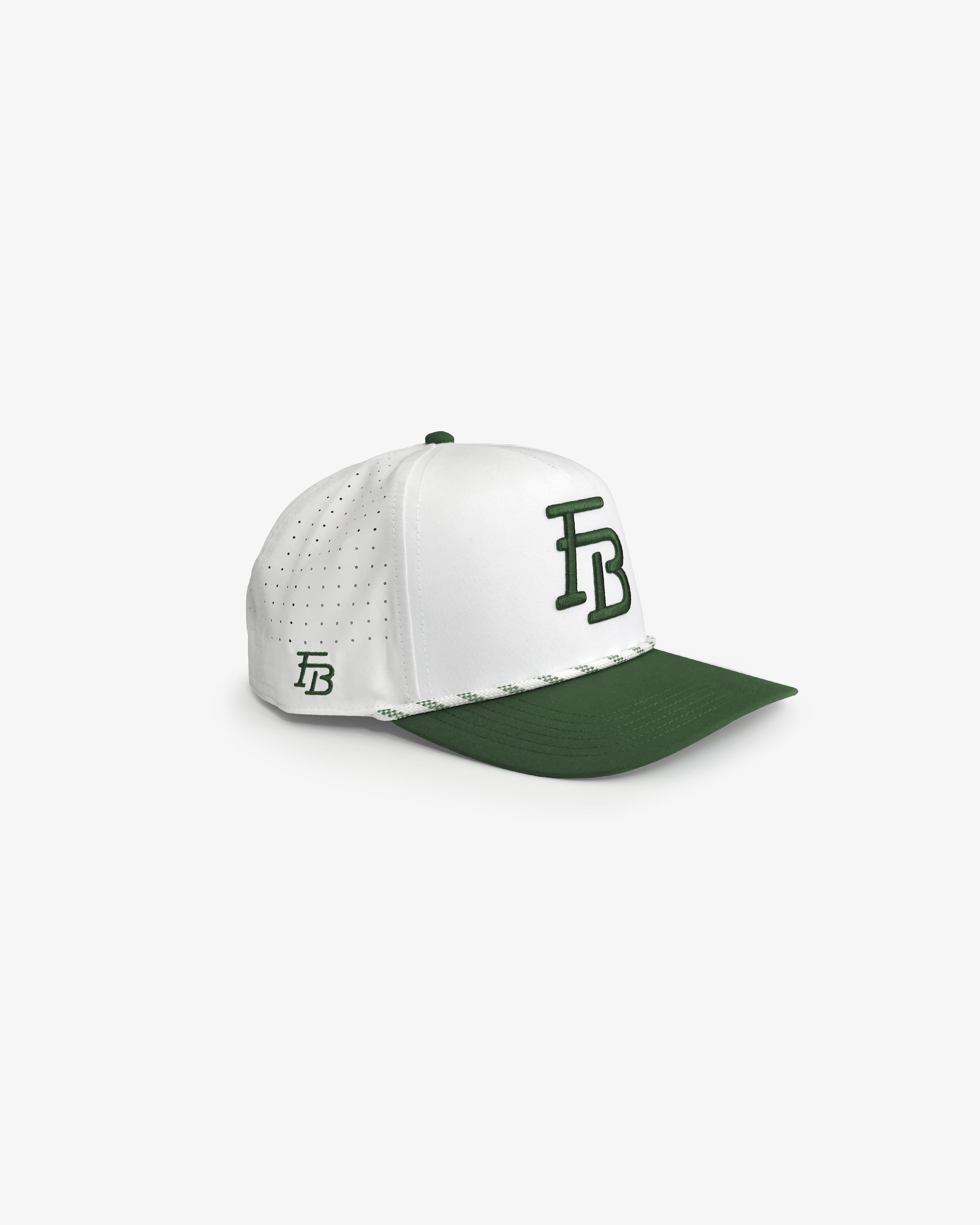 FB Rope Cap 'White/Green'