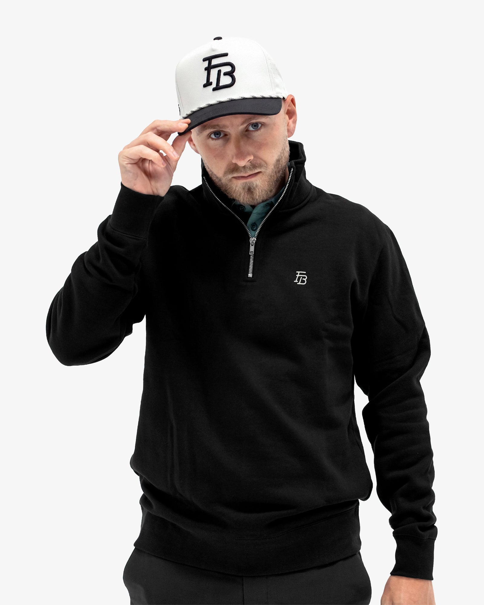 FB Half Zip 'Black'