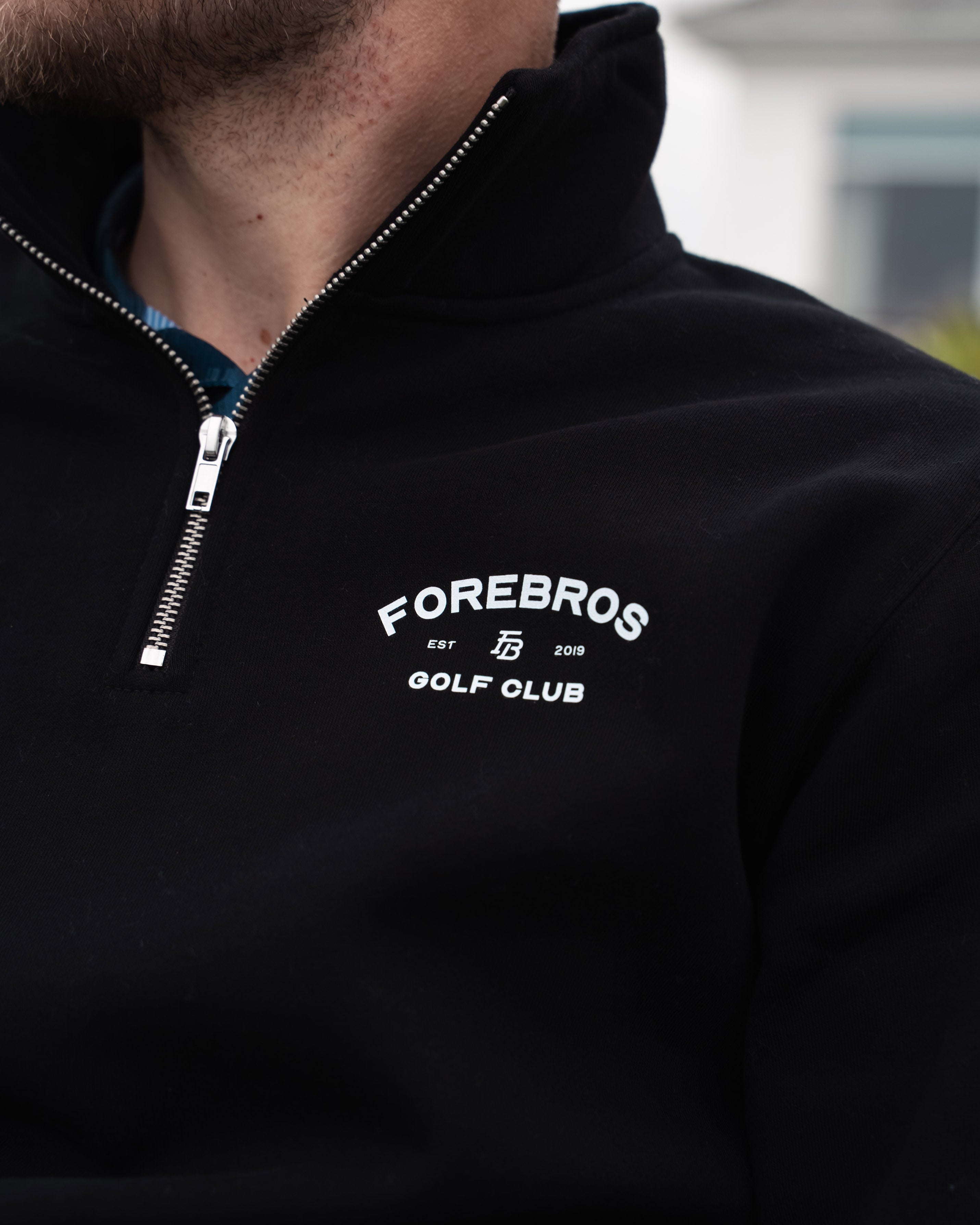 Club Half Zip 'Black'