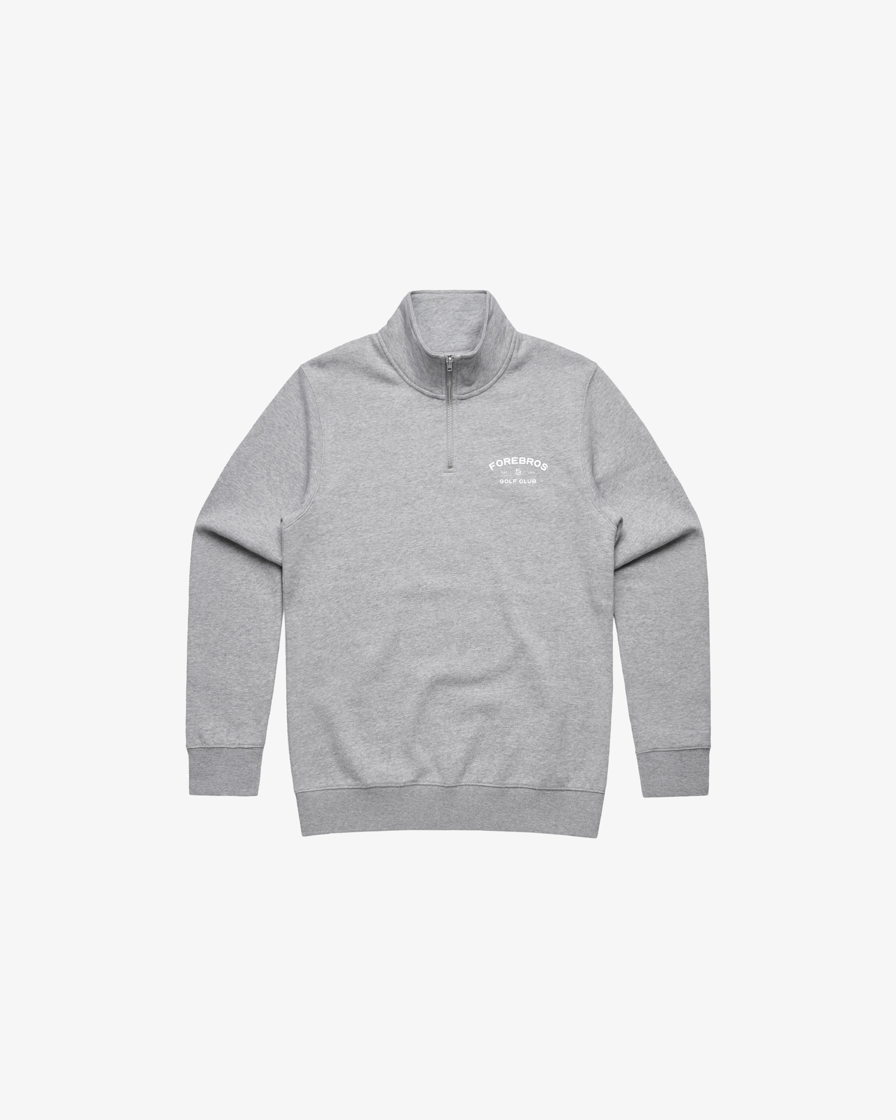 Club Half Zip 'Heather Grey'