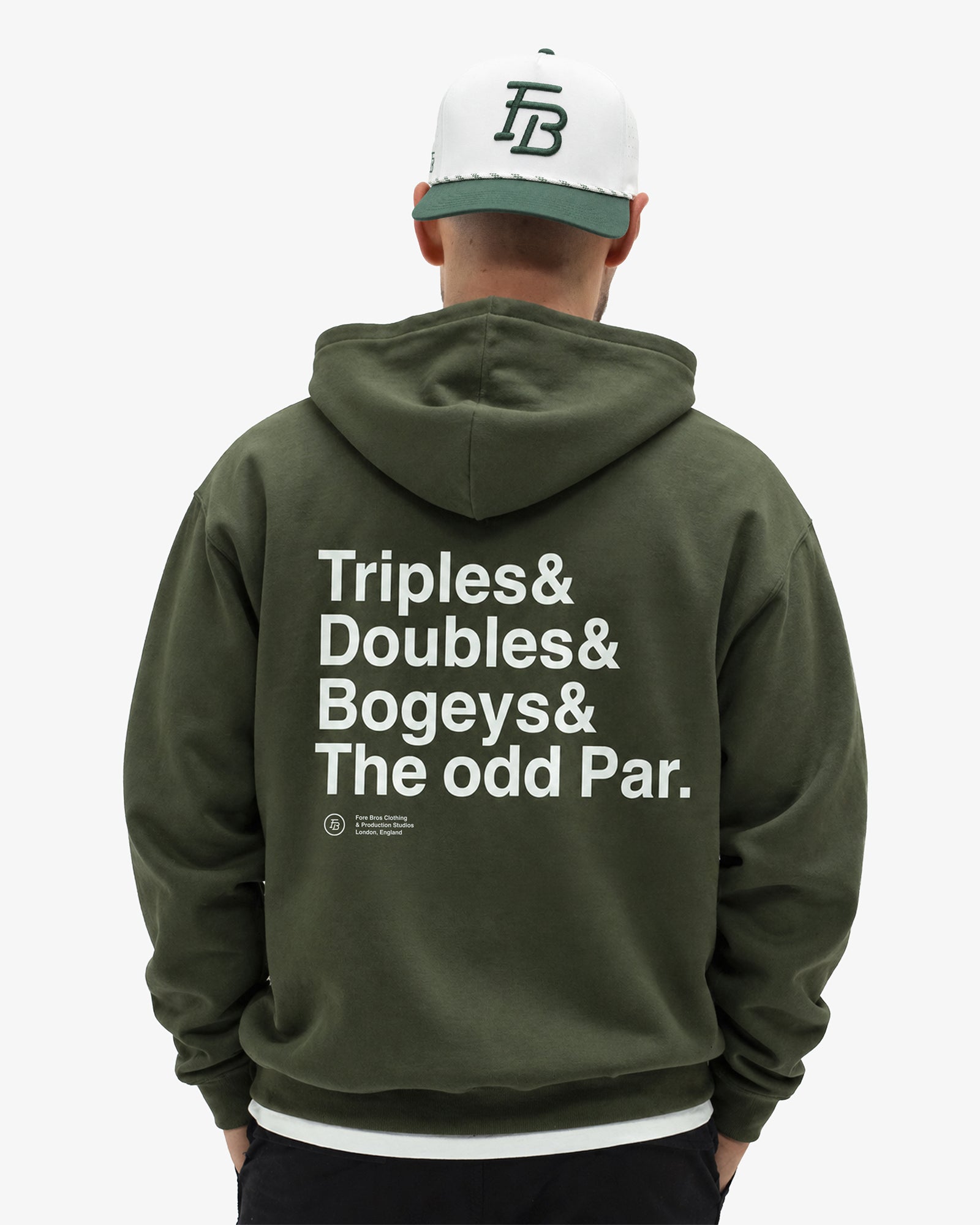 Triples & Doubles Hoodie 'Olive'