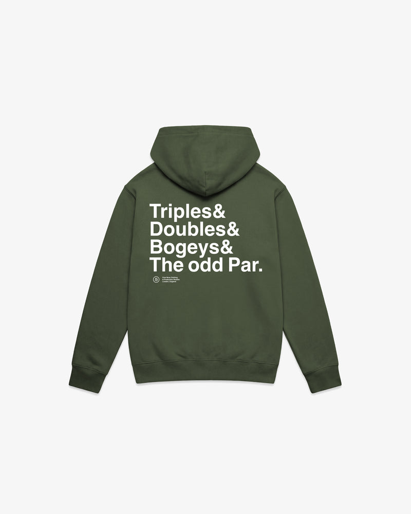 Triples & Doubles Hoodie 'Olive'
