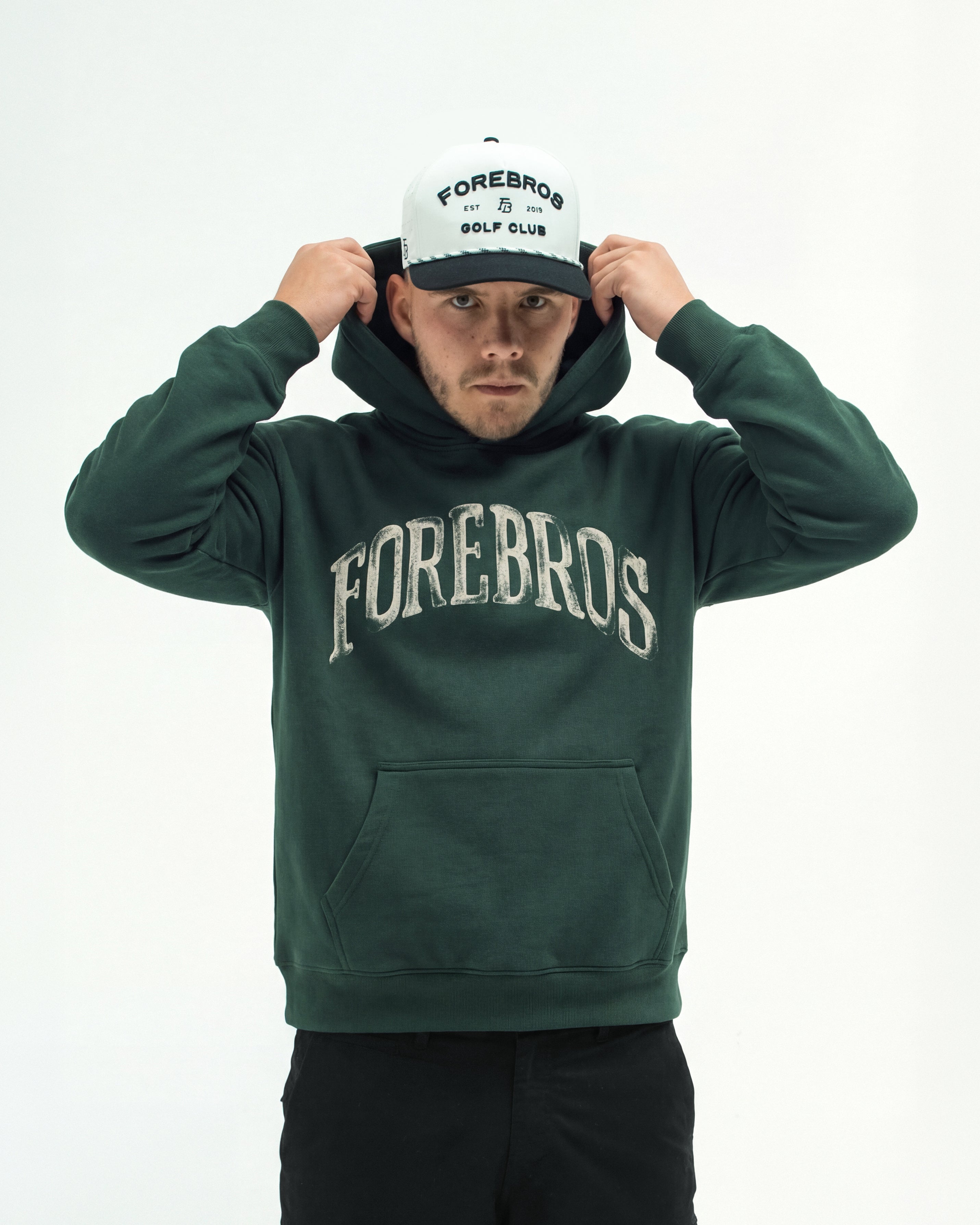 Aged Arc Hoodie 'Pine Green'
