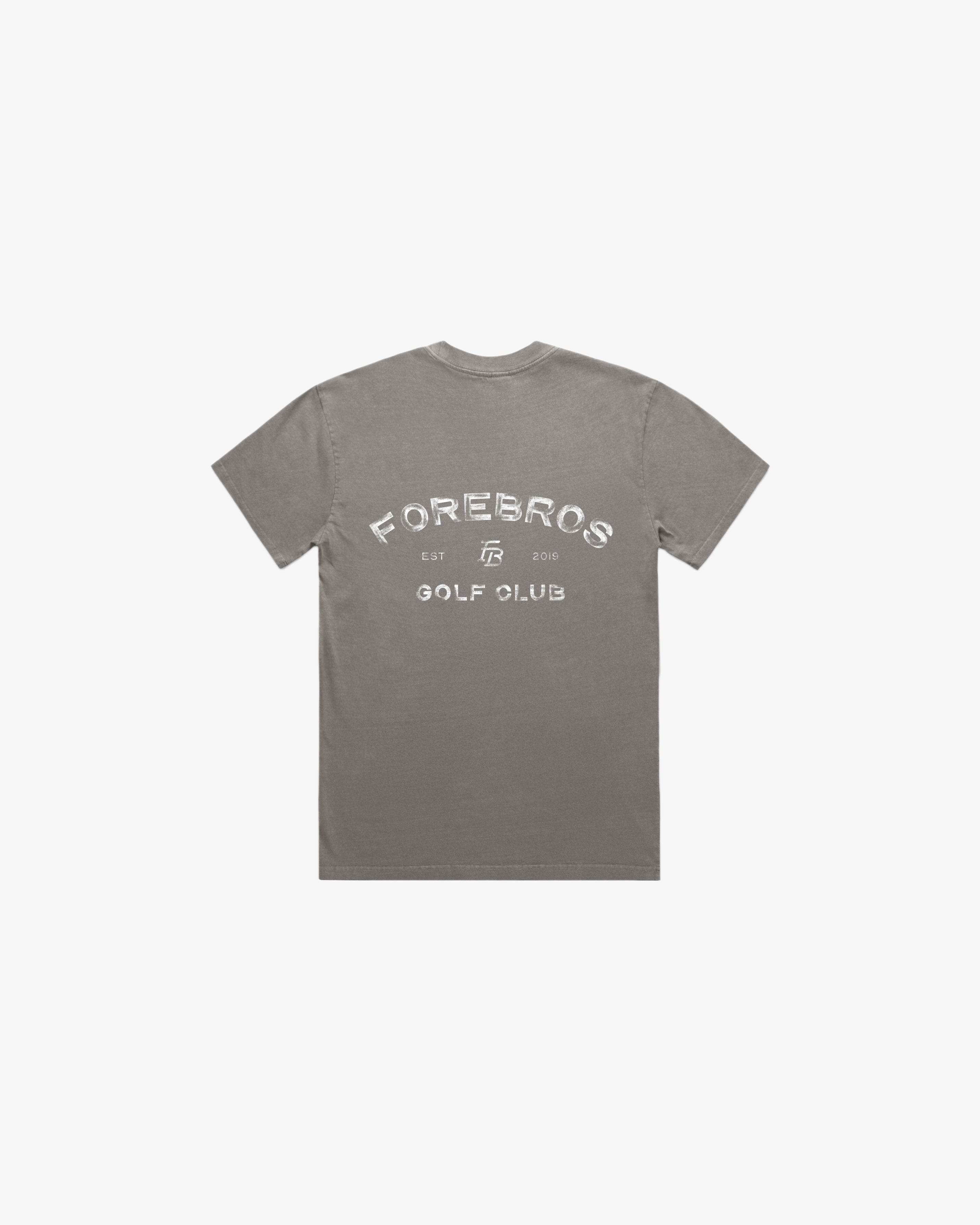 Distressed Club Tee 'Dark Grey'