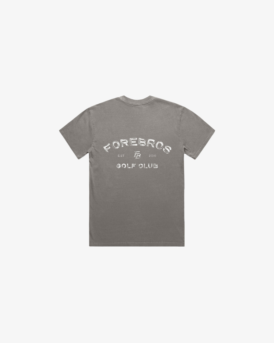Distressed Club Tee 'Dark Grey'