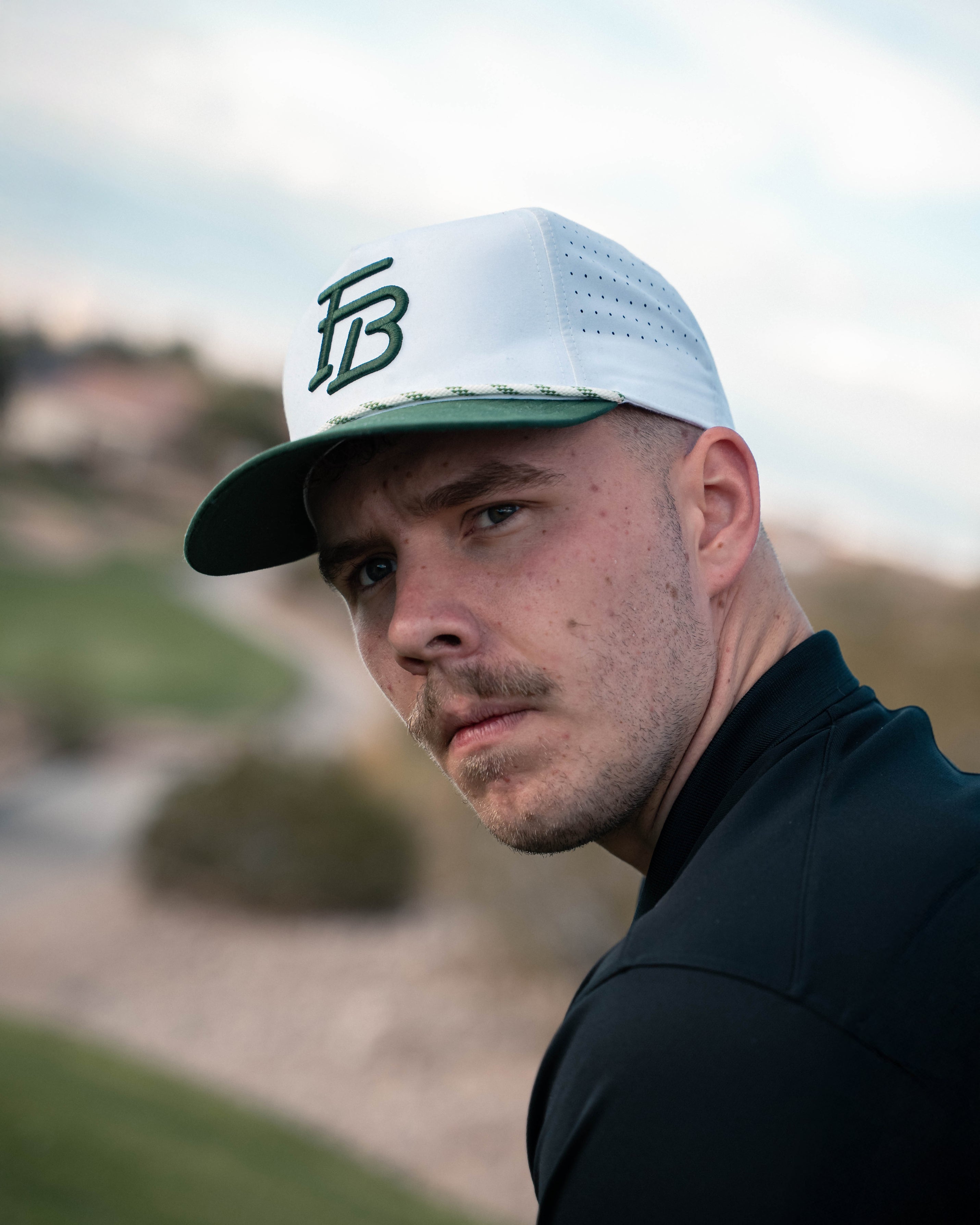 FB Rope Cap 'White/Green'