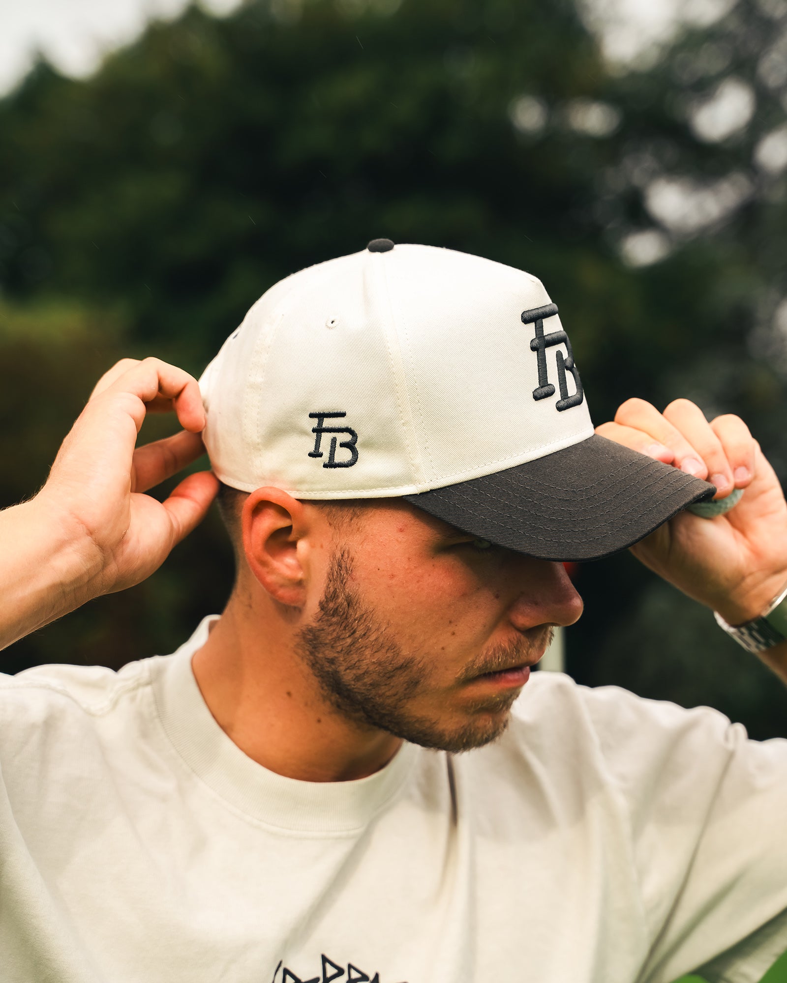FB Cap 'White/Faded Black'