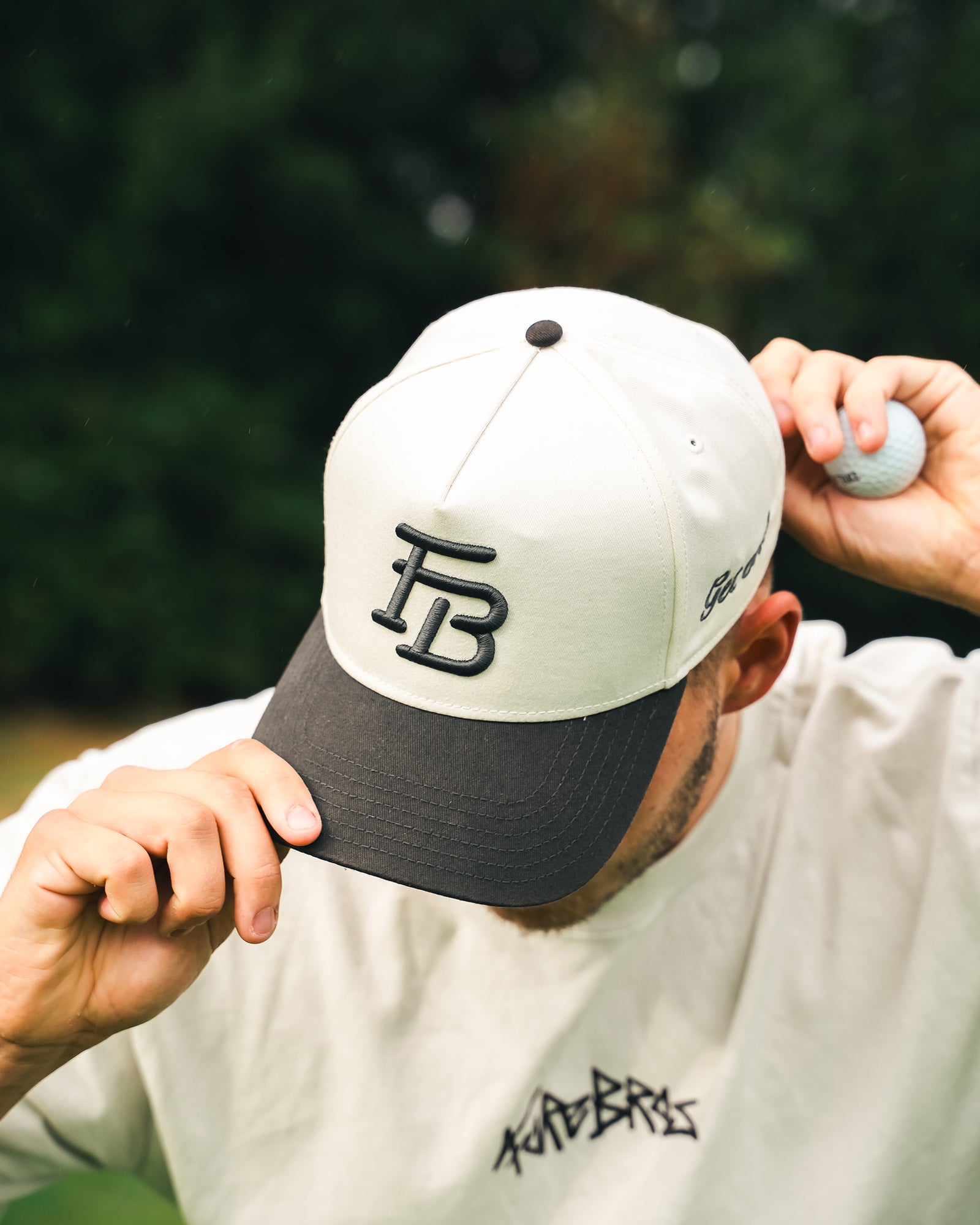 FB Cap 'White/Faded Black'