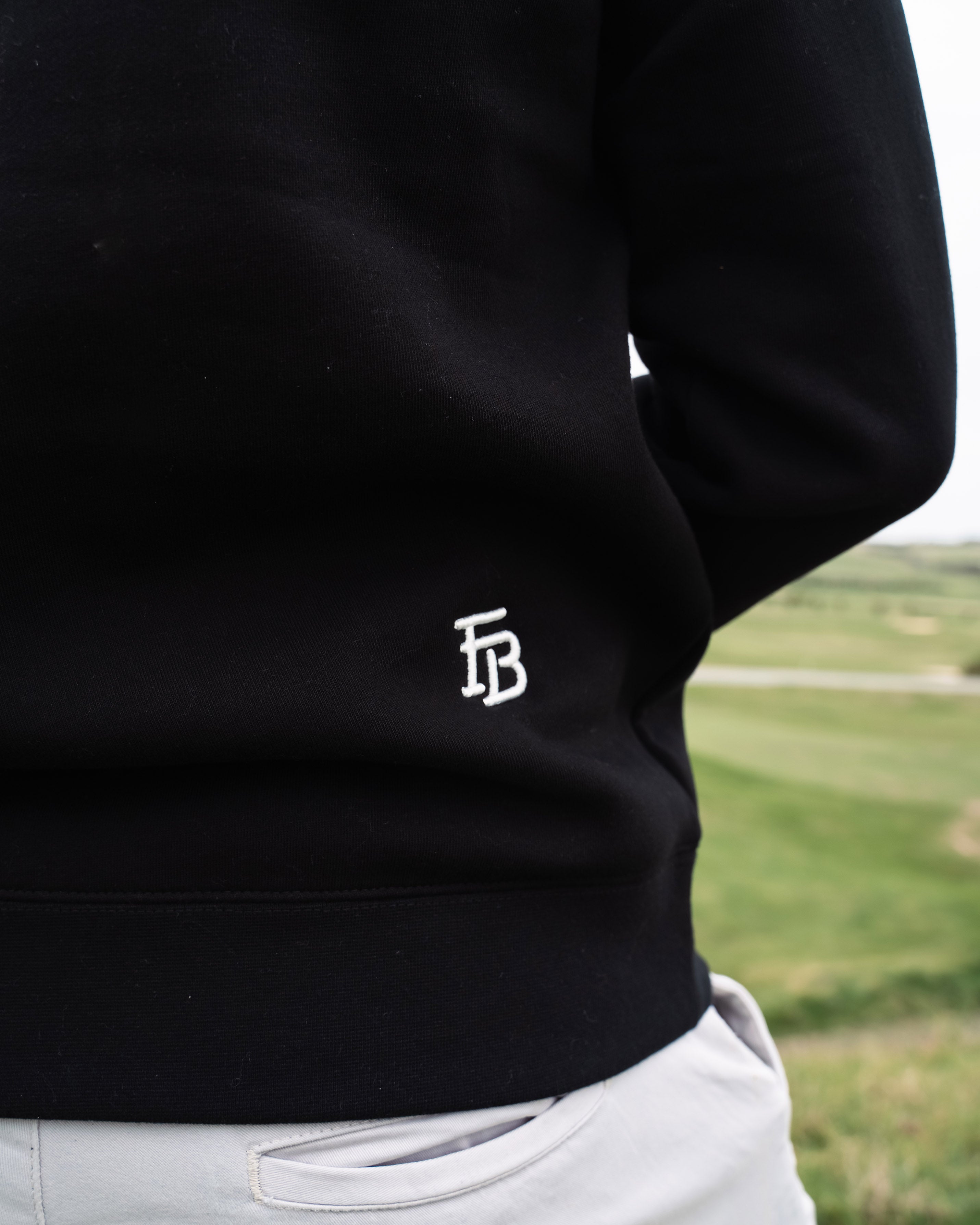Club Half Zip 'Black'