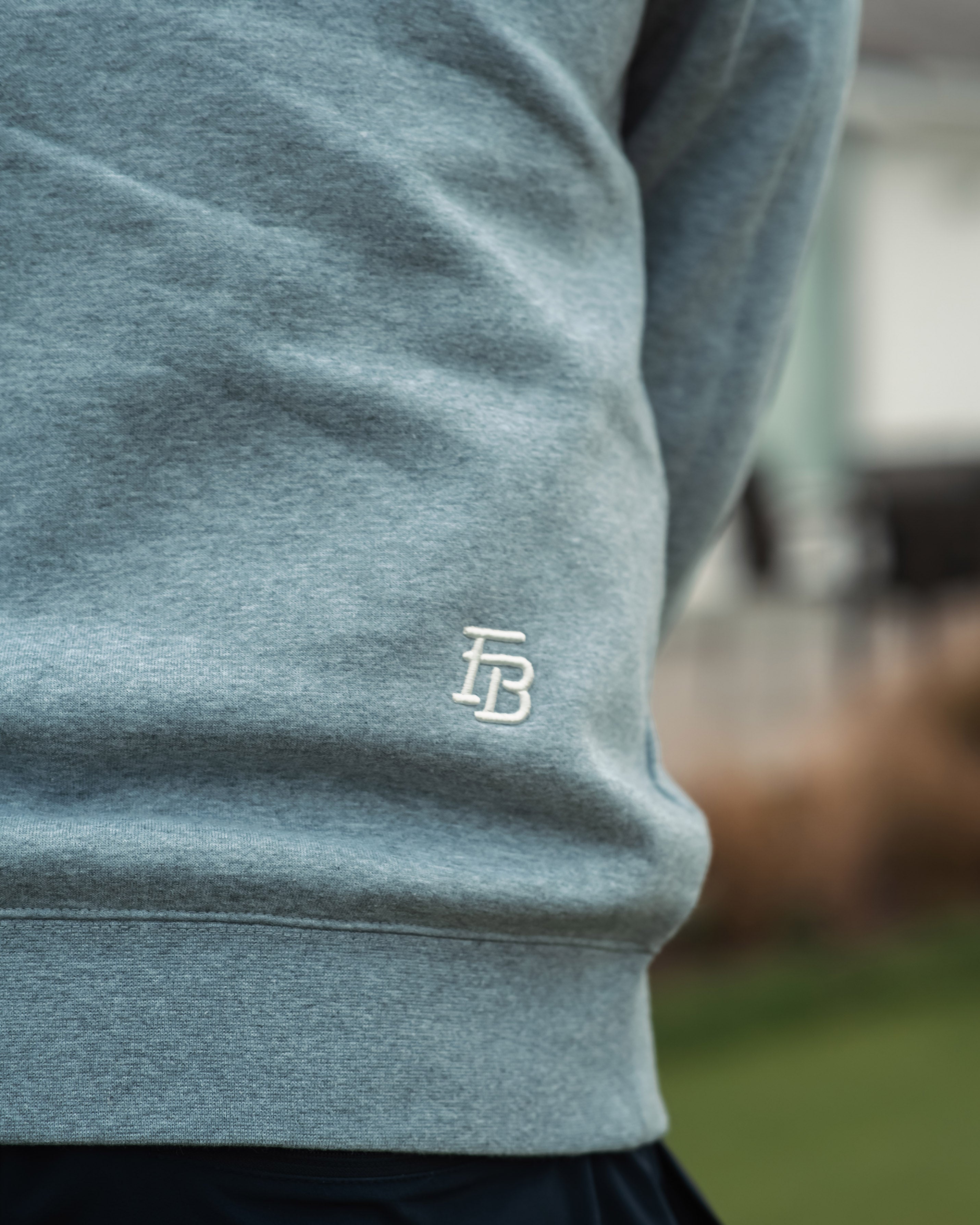 Club Half Zip 'Heather Grey'