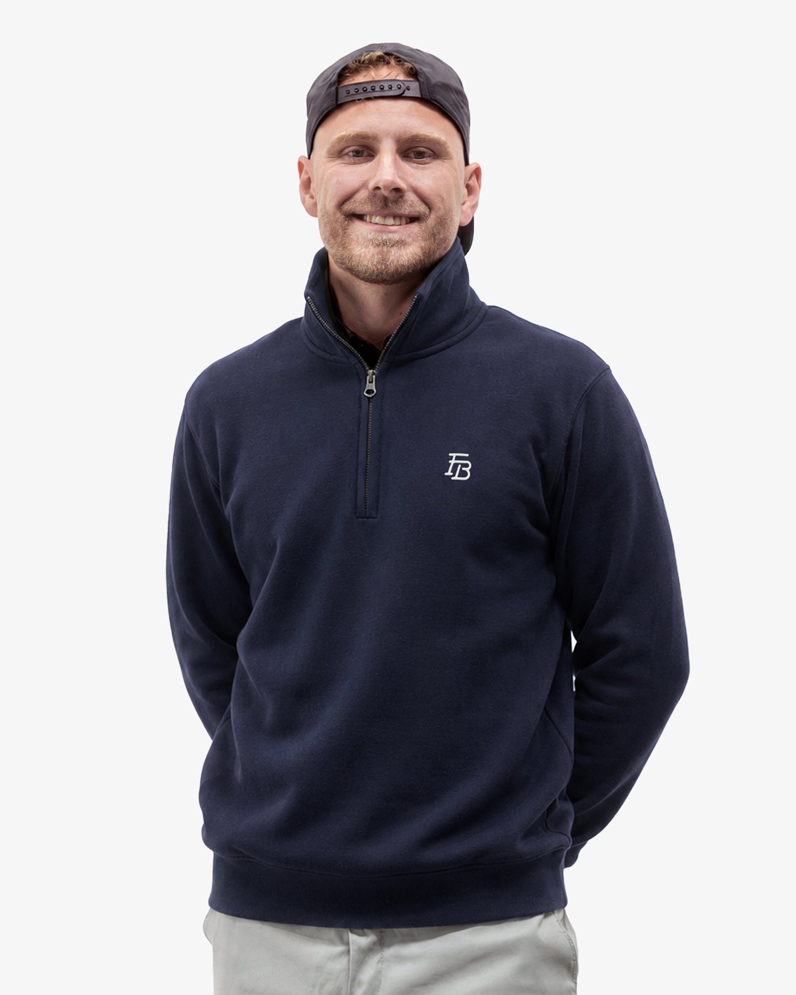 FB Half Zip ‘Navy'