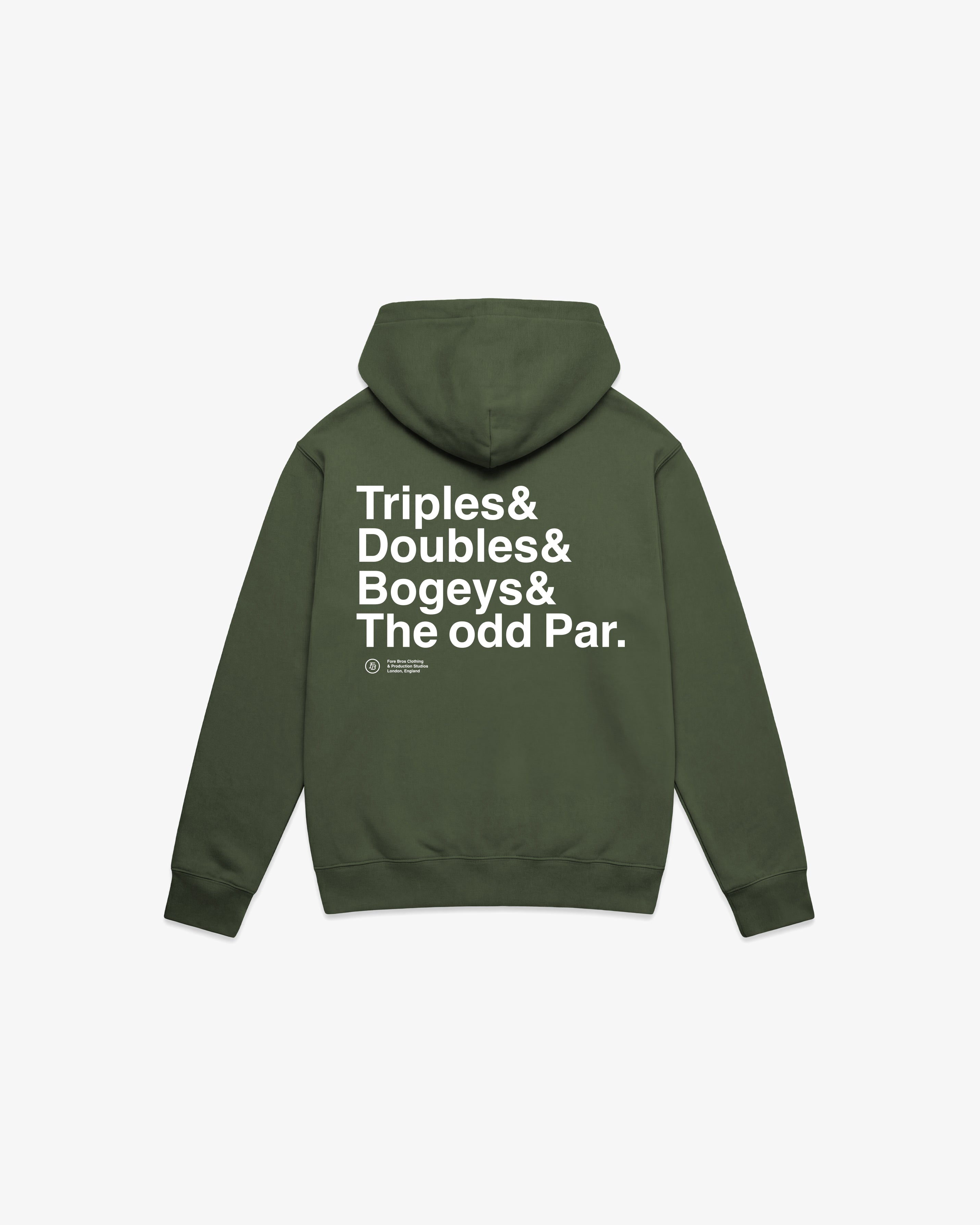 Triples & Doubles Hoodie 'Olive'