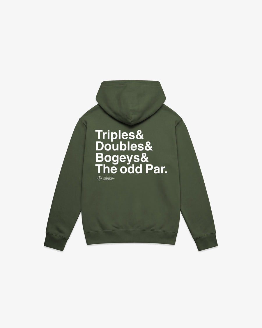 Triples & Doubles Hoodie 'Olive'