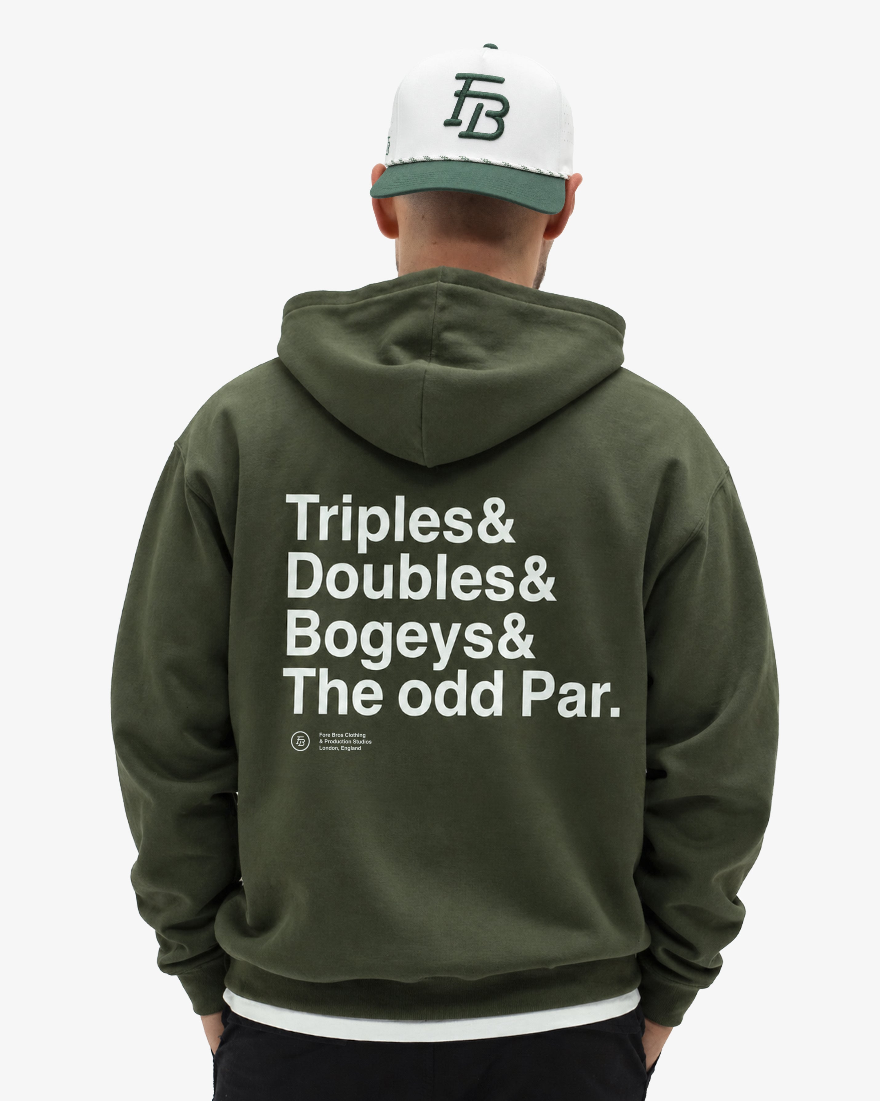 Triples & Doubles Hoodie 'Olive'