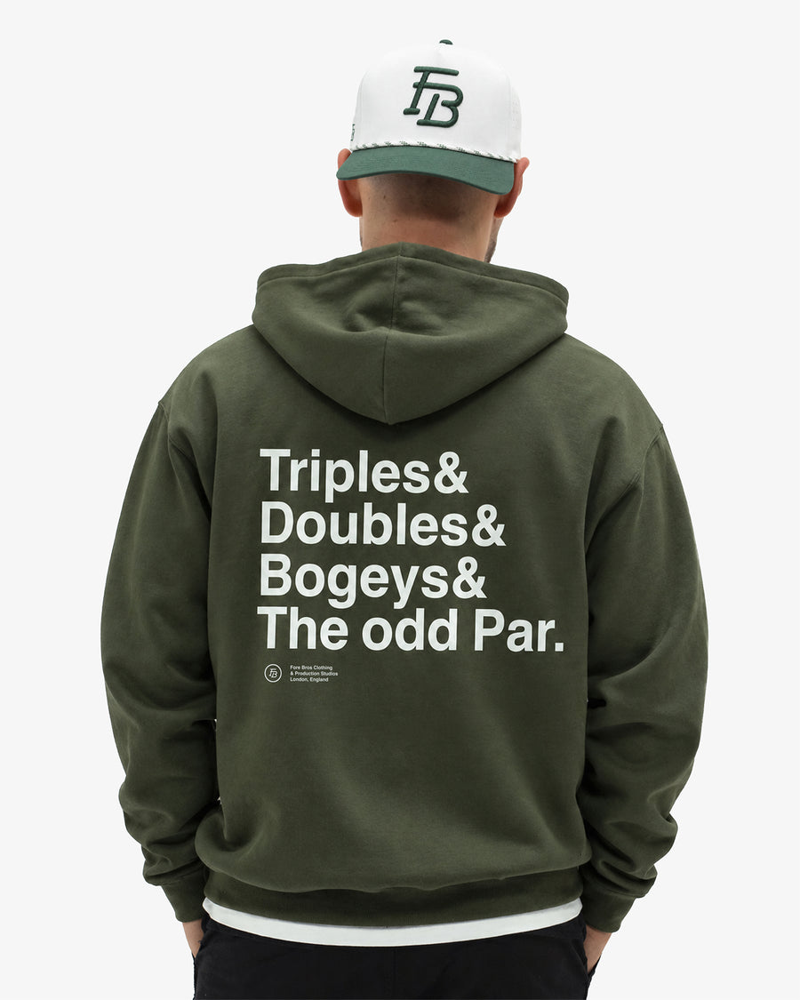 Triples & Doubles Hoodie 'Olive'