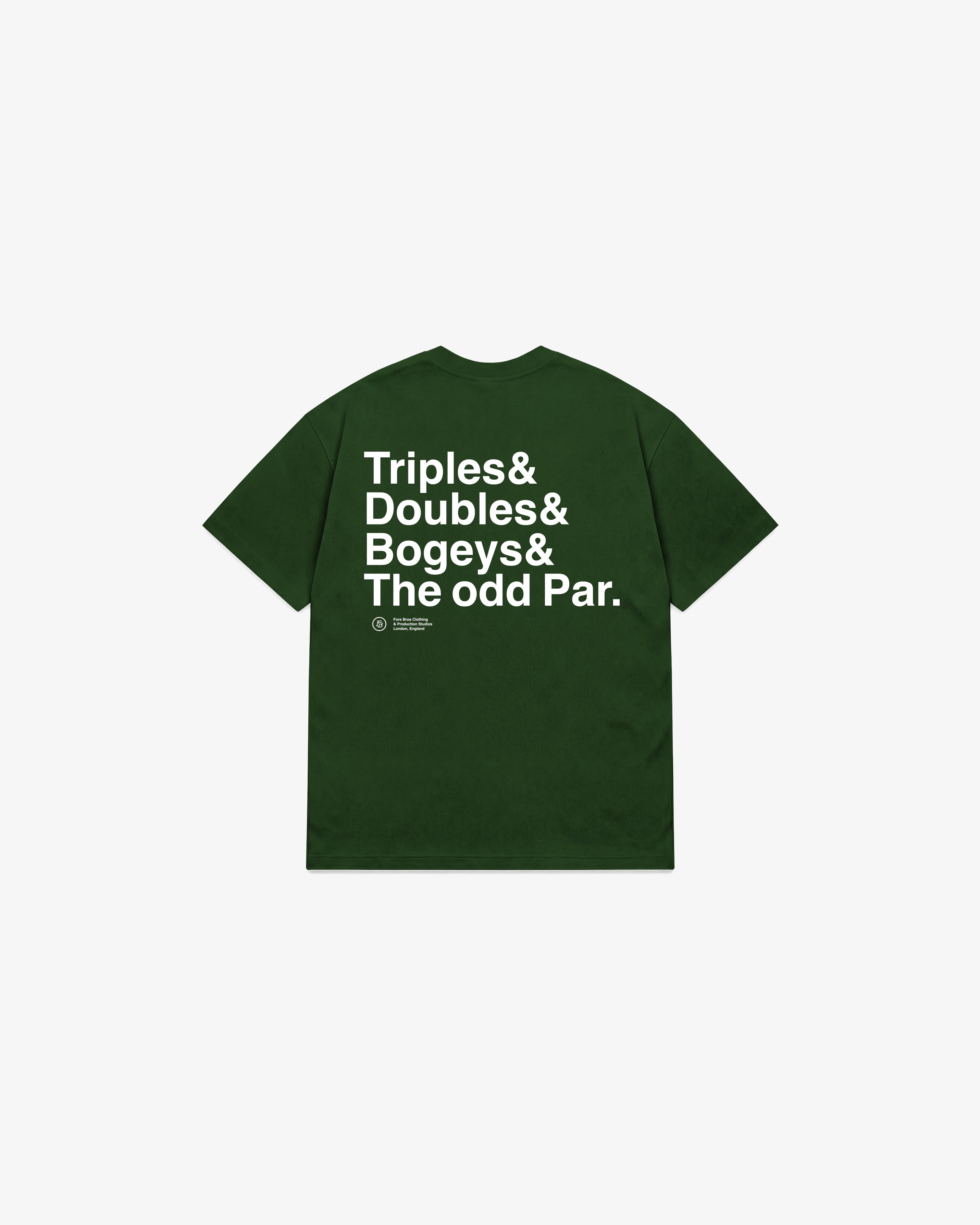 Triples & Doubles Tee 'Green'