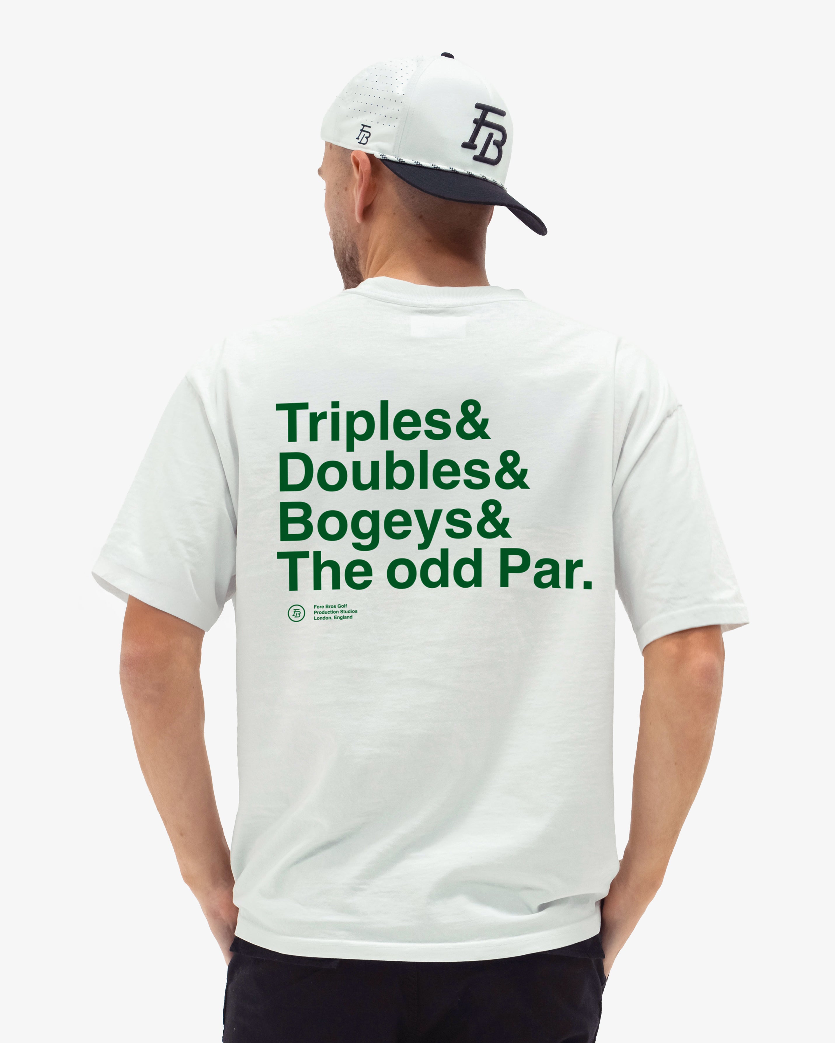 Triples & Doubles Tee 'White'