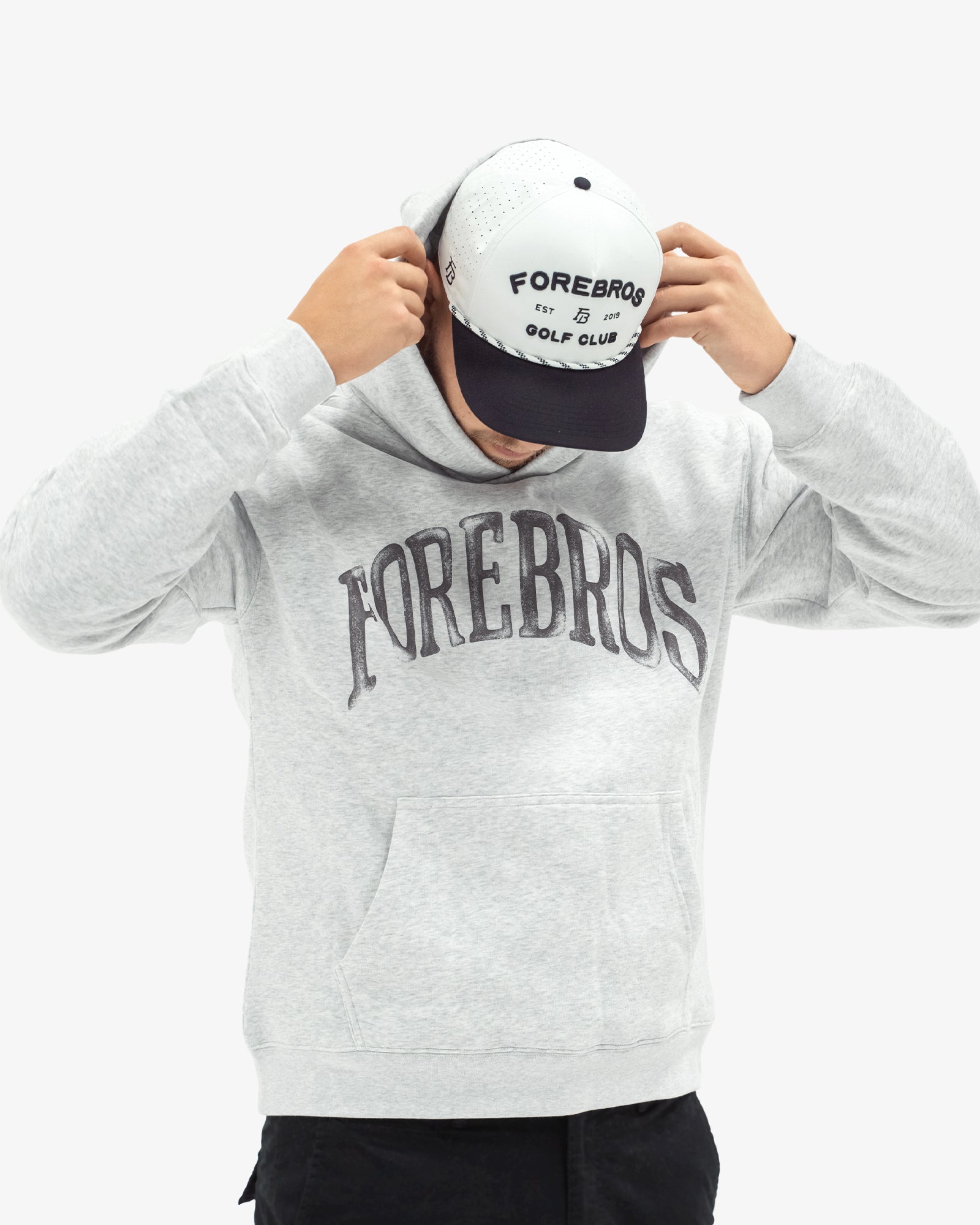 Aged Arc Hoodie 'White Heather'