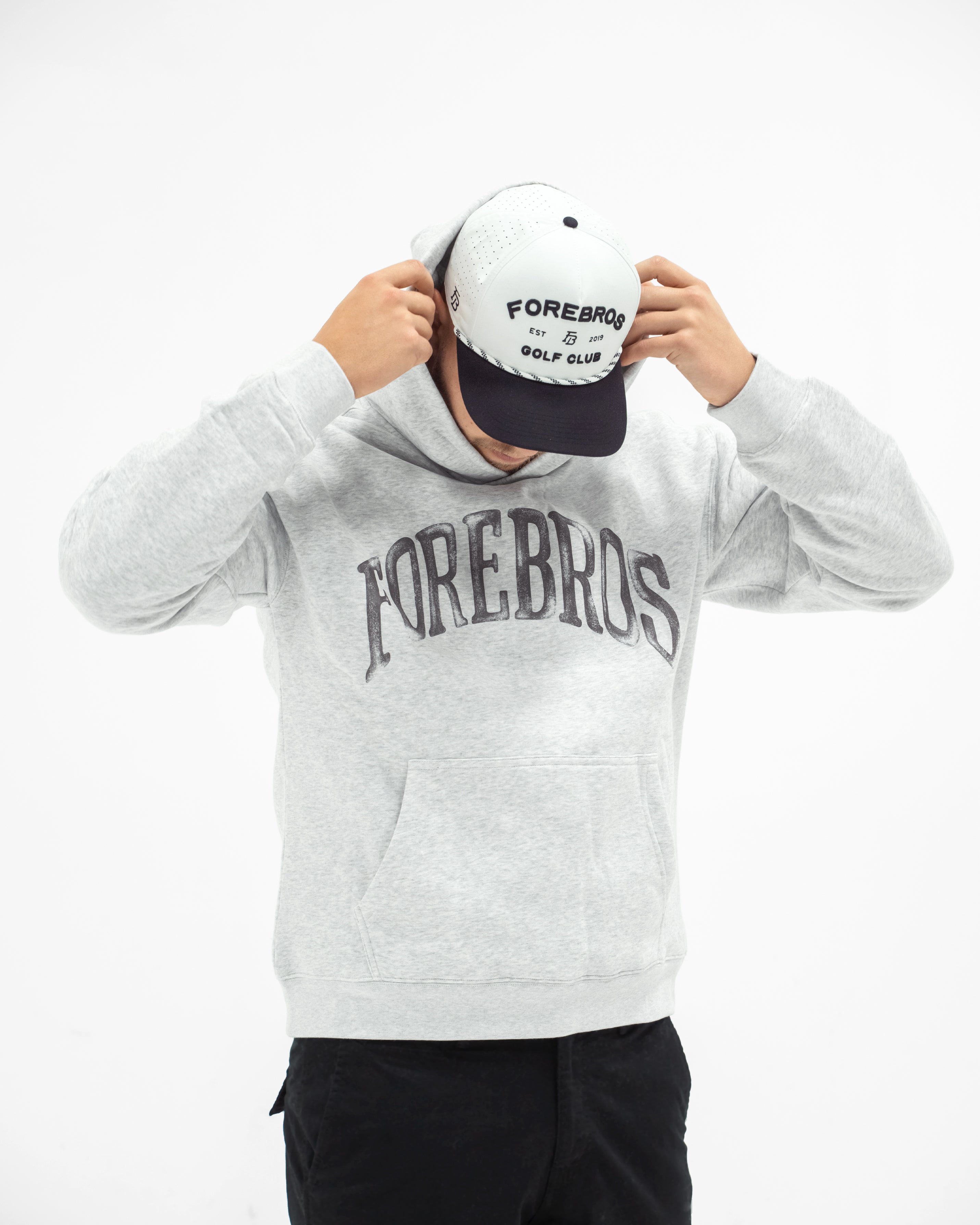 Aged Arc Hoodie 'White Heather'